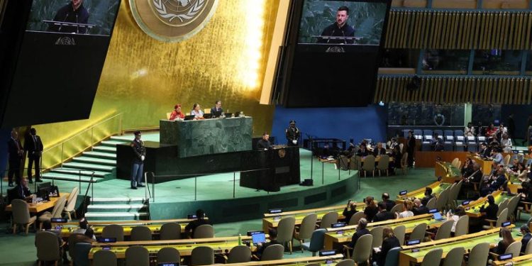 Zelenskyy at UN: ‘Weak’ global bodies can’t stop Putin, only ‘friends and weapons’ can